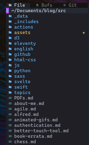 AstroNvim File Explorer