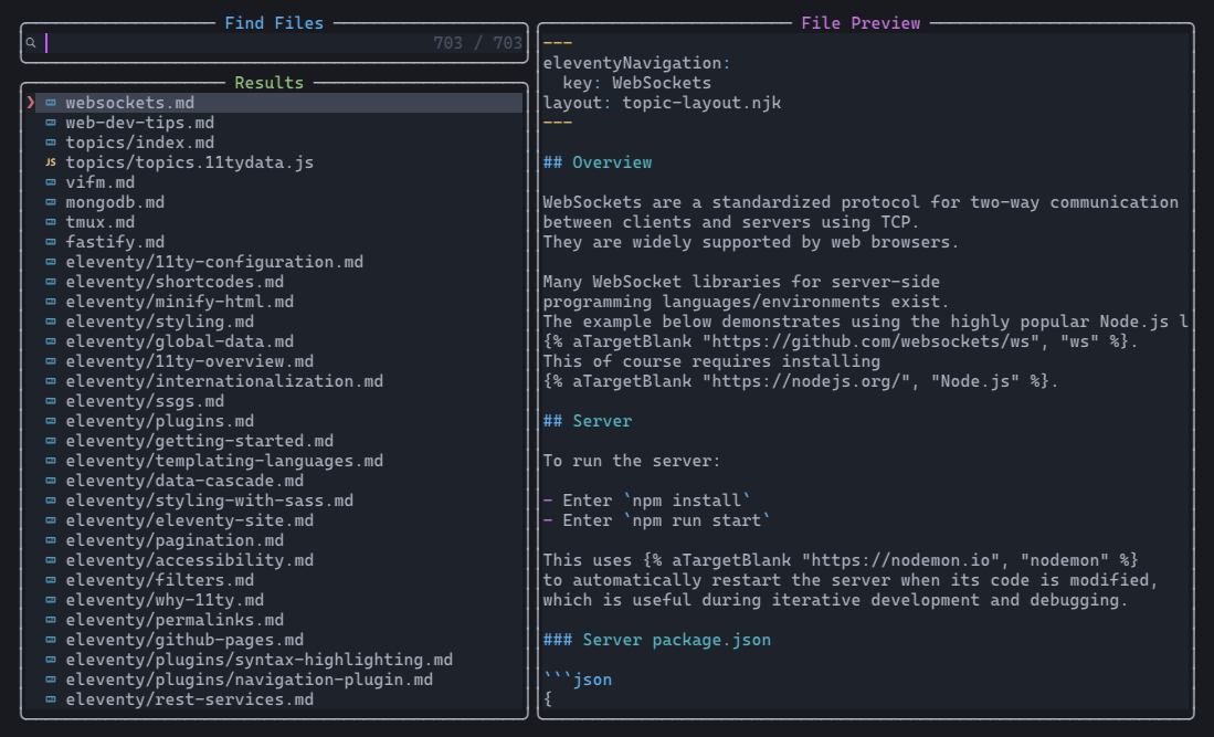 AstroNvim Find File