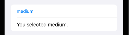 SwiftUI Picker menu before clicking SwiftUI Picker