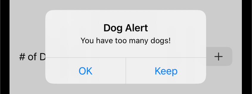 SwiftUI alert after tapping + too many times SwiftUI alert after tapping + too many times