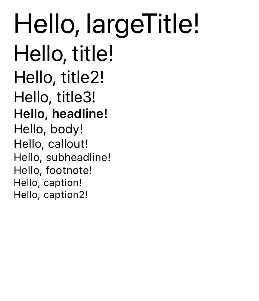 SwiftUI small dynamic fonts SwiftUI small dynamic fonts