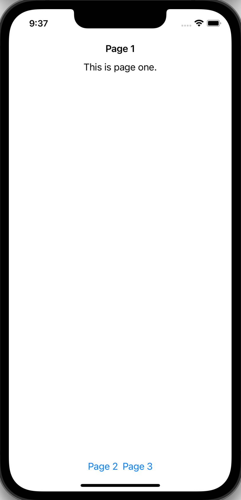 SwiftUI NavigationLink page 1 SwiftUI NavigationLink page 1