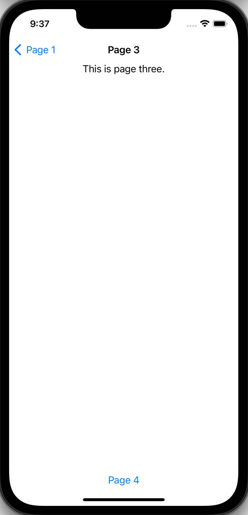 SwiftUI NavigationLink page 3 SwiftUI NavigationLink page 3