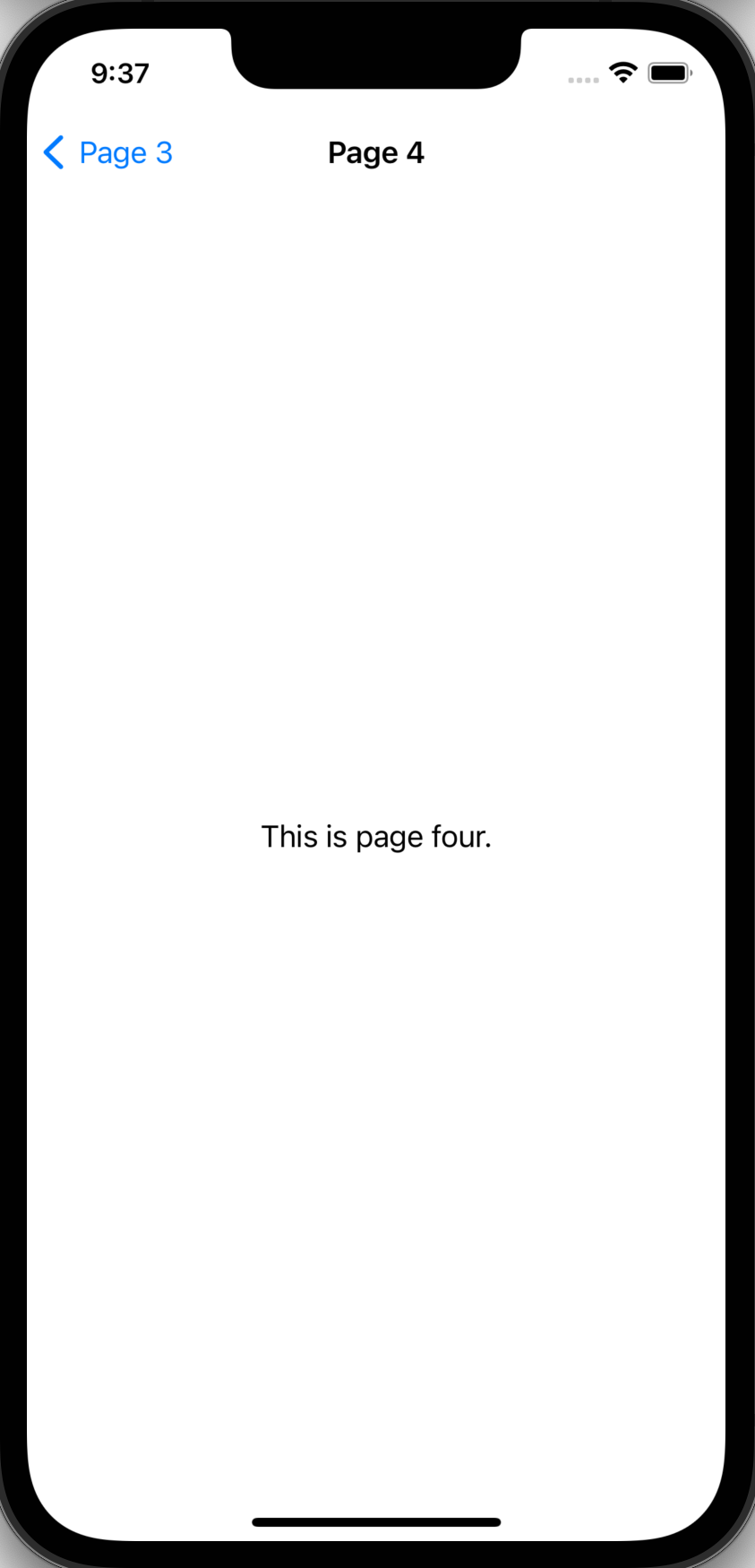 SwiftUI NavigationLink page 4 SwiftUI NavigationLink page 4j