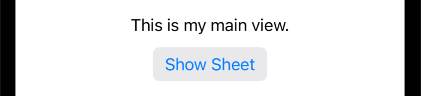 SwiftUI sheet before tap SwiftUI sheet before tap