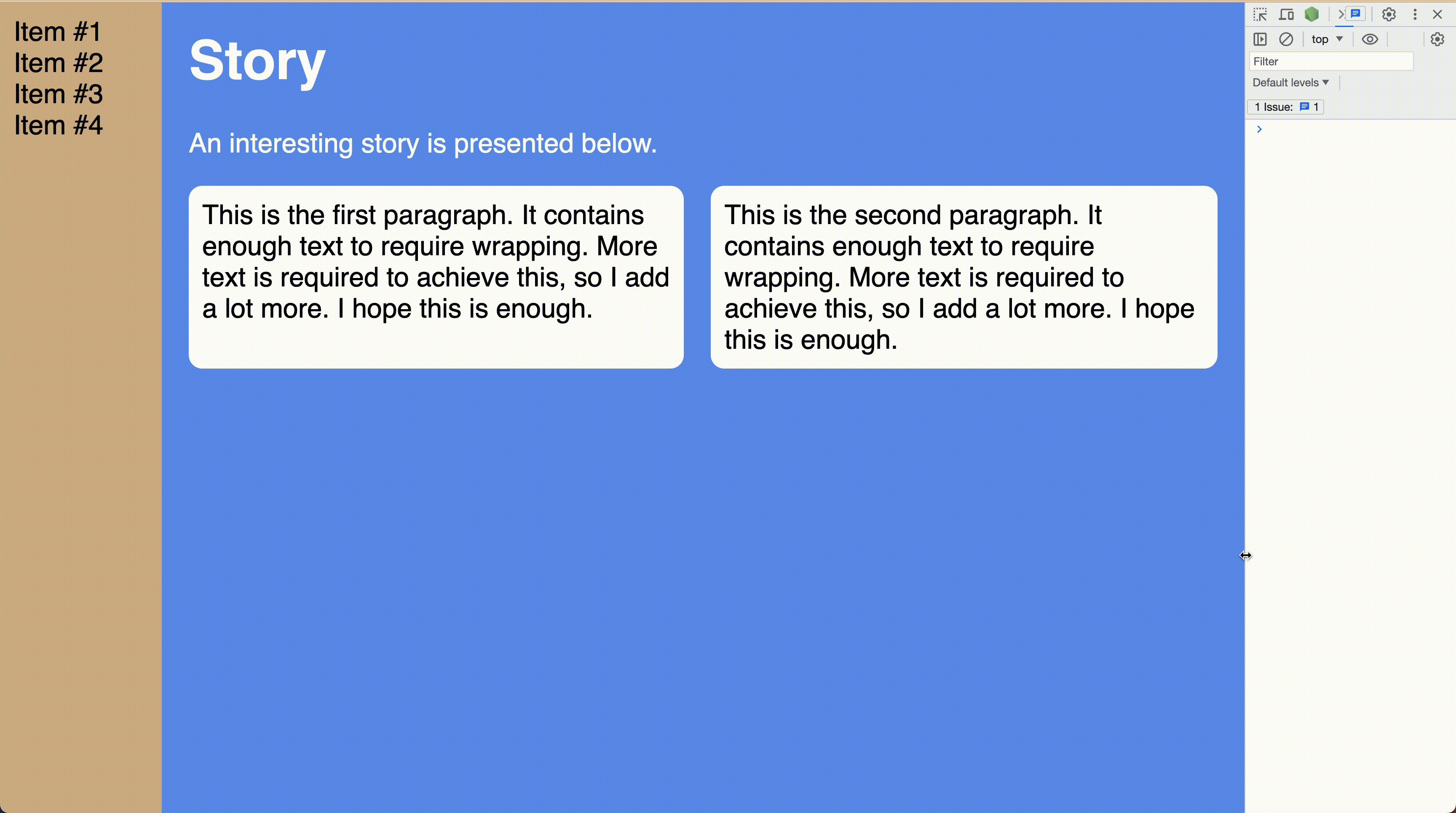 CSS container query CSS container query