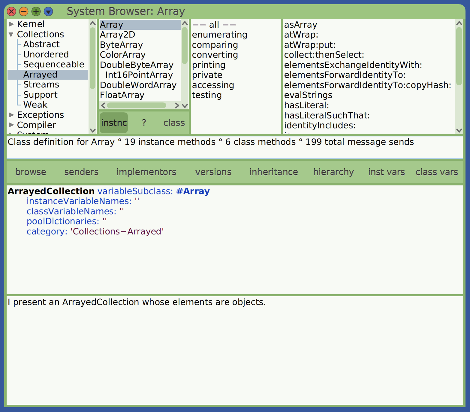 Cuis Smalltalk Browser