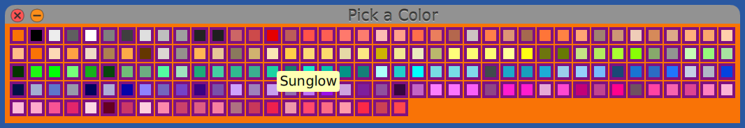 Crayon Colors palette