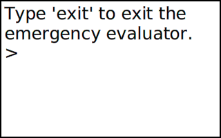 Cuis Emergency Evaluator