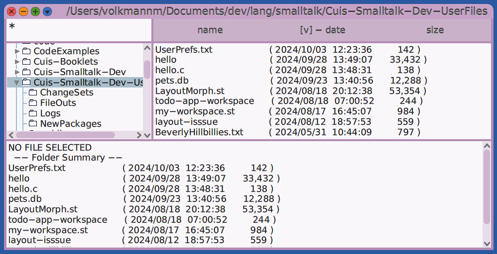 Cuis File List