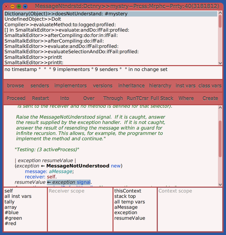 Cuis MessageNotUnderstood window