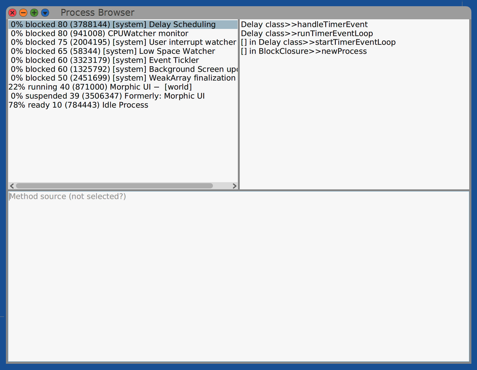 Cuis Process Browser
