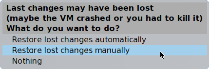 Cuis recover last changes