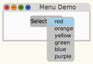 Cuis SelectionMenu open