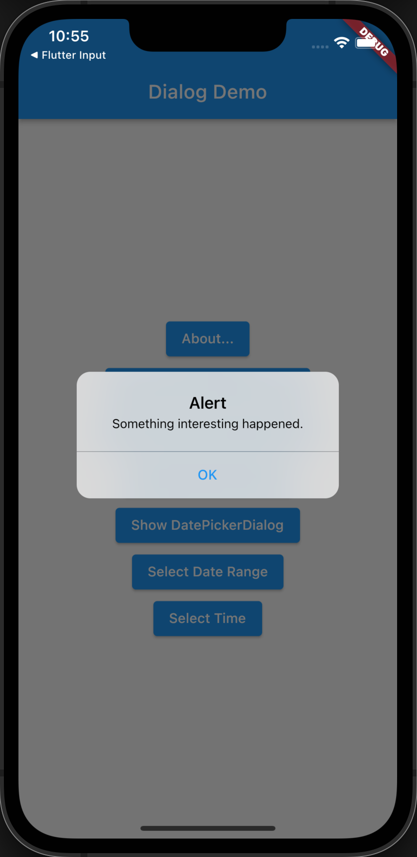 Flutter Cupertino Alert Dialog