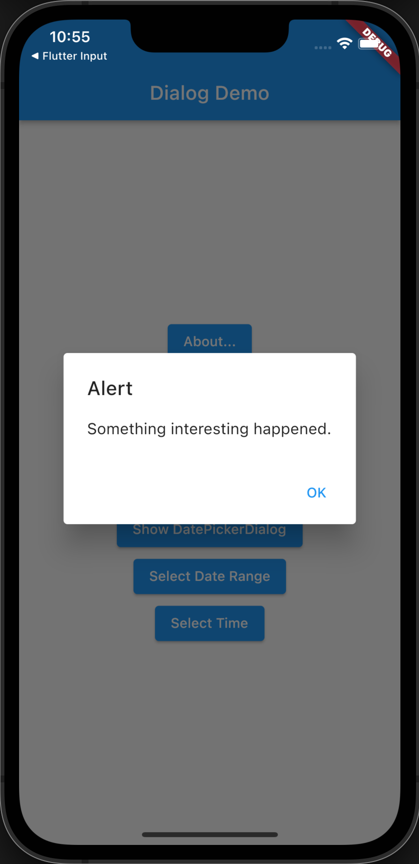 Flutter Material Alert Dialog