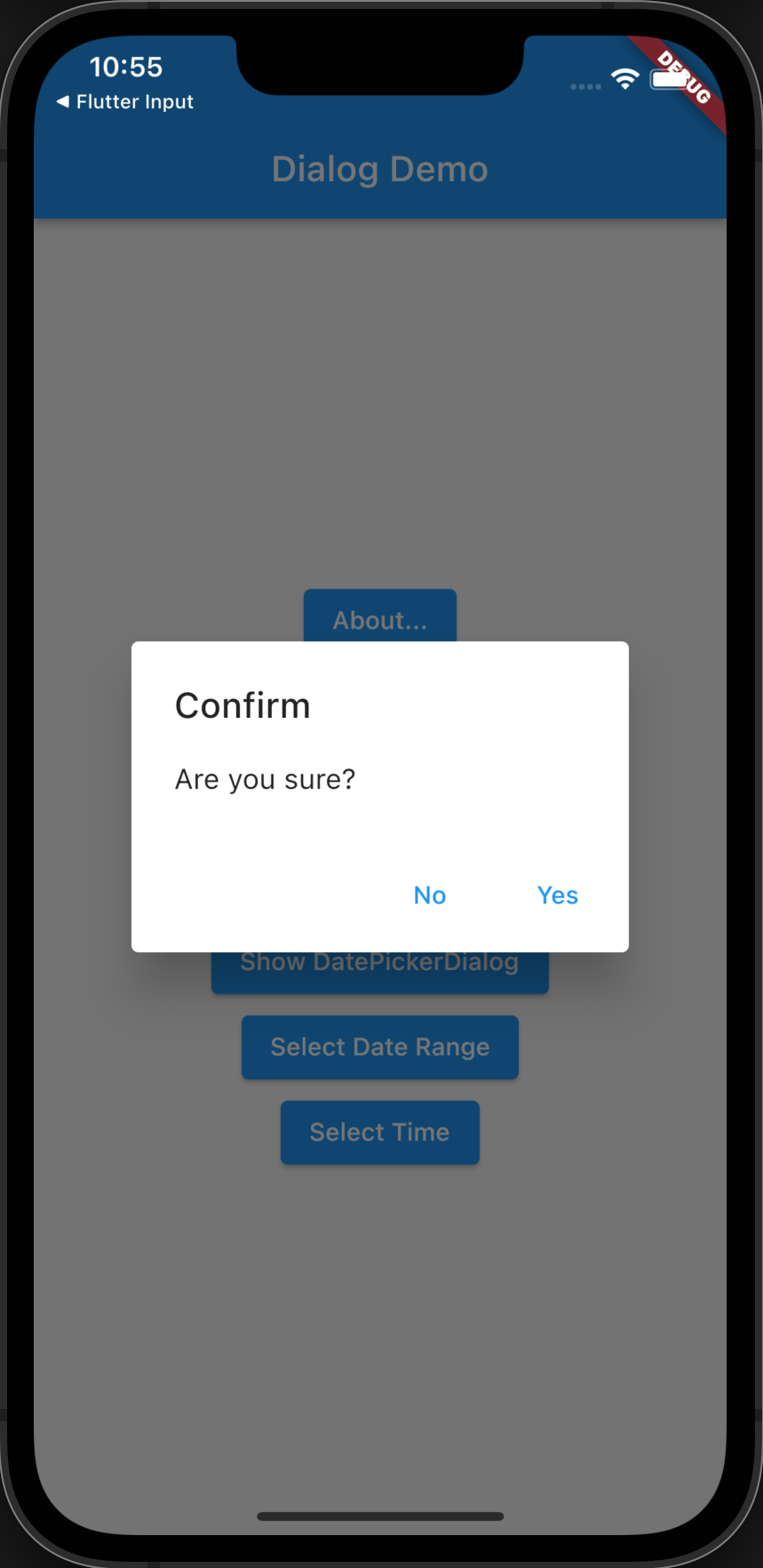 Flutter Confirm Dialog