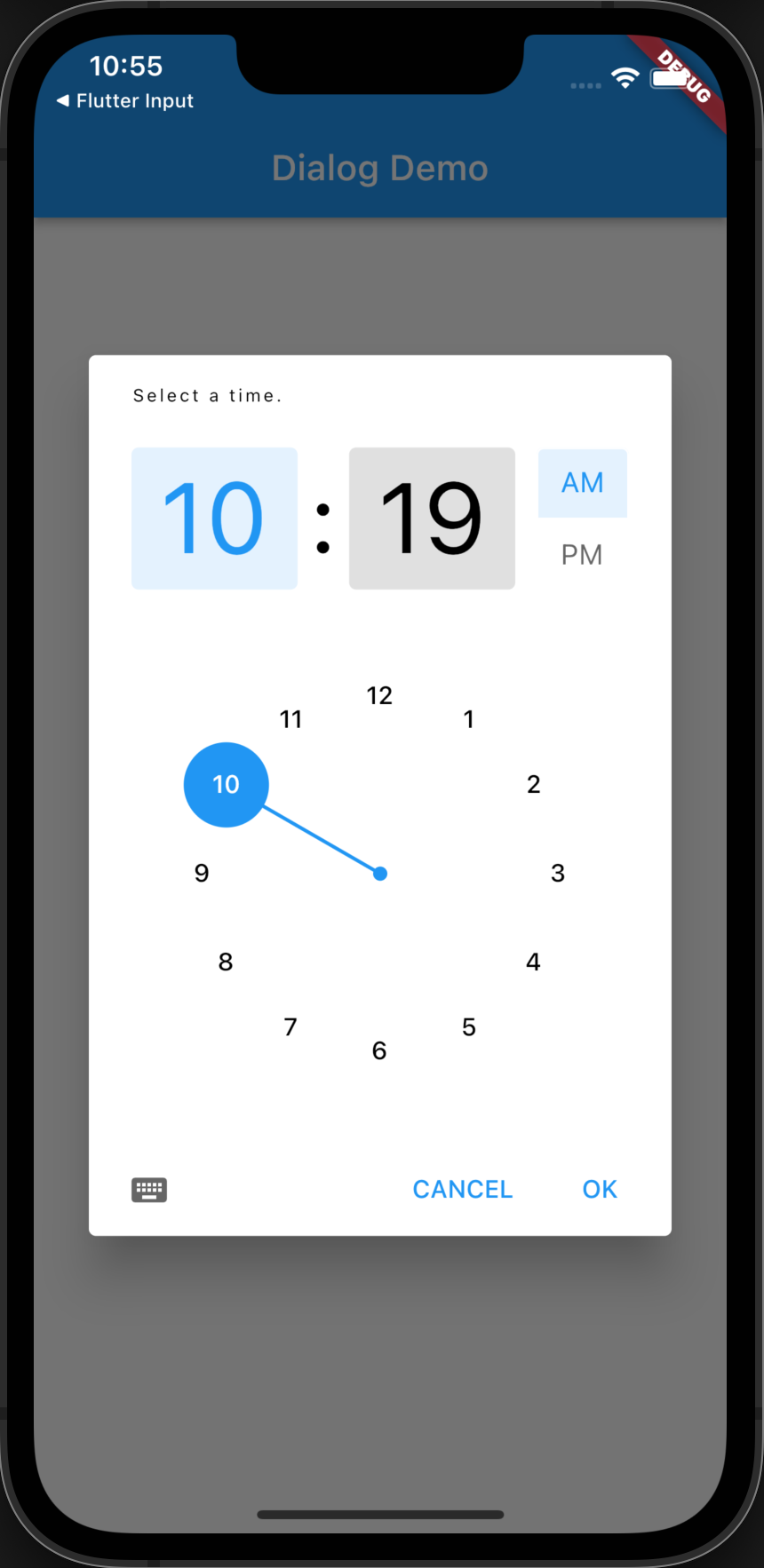 Flutter Time Picker Dialog