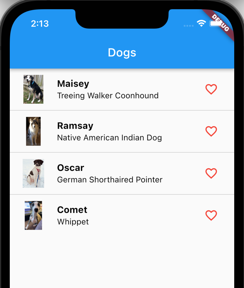 Flutter Hero List View Flutter Hero List View