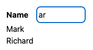htmx Active Search