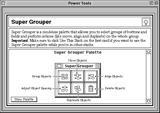 HyperCard Super Grouper