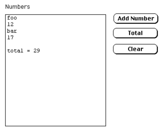 HyperCard Adding Numbers