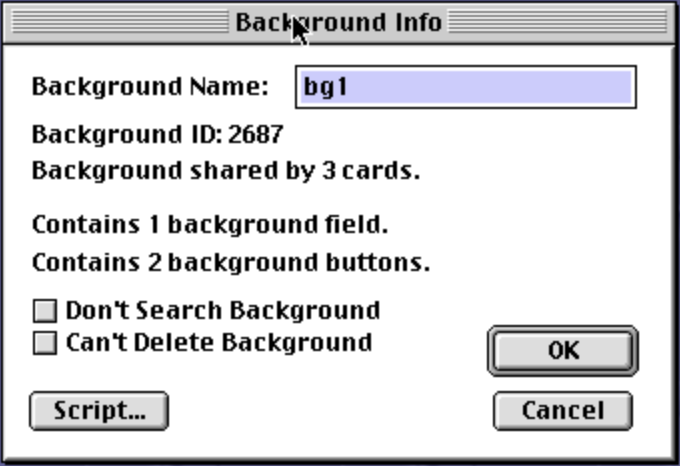 HyperCard Background Info