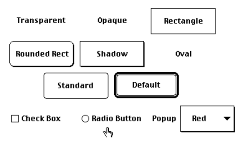 HyperCard button types