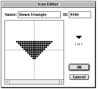 HyperCard color dropdown button icon