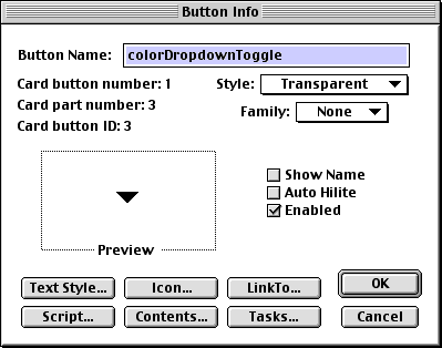 HyperCard color dropdown toggle