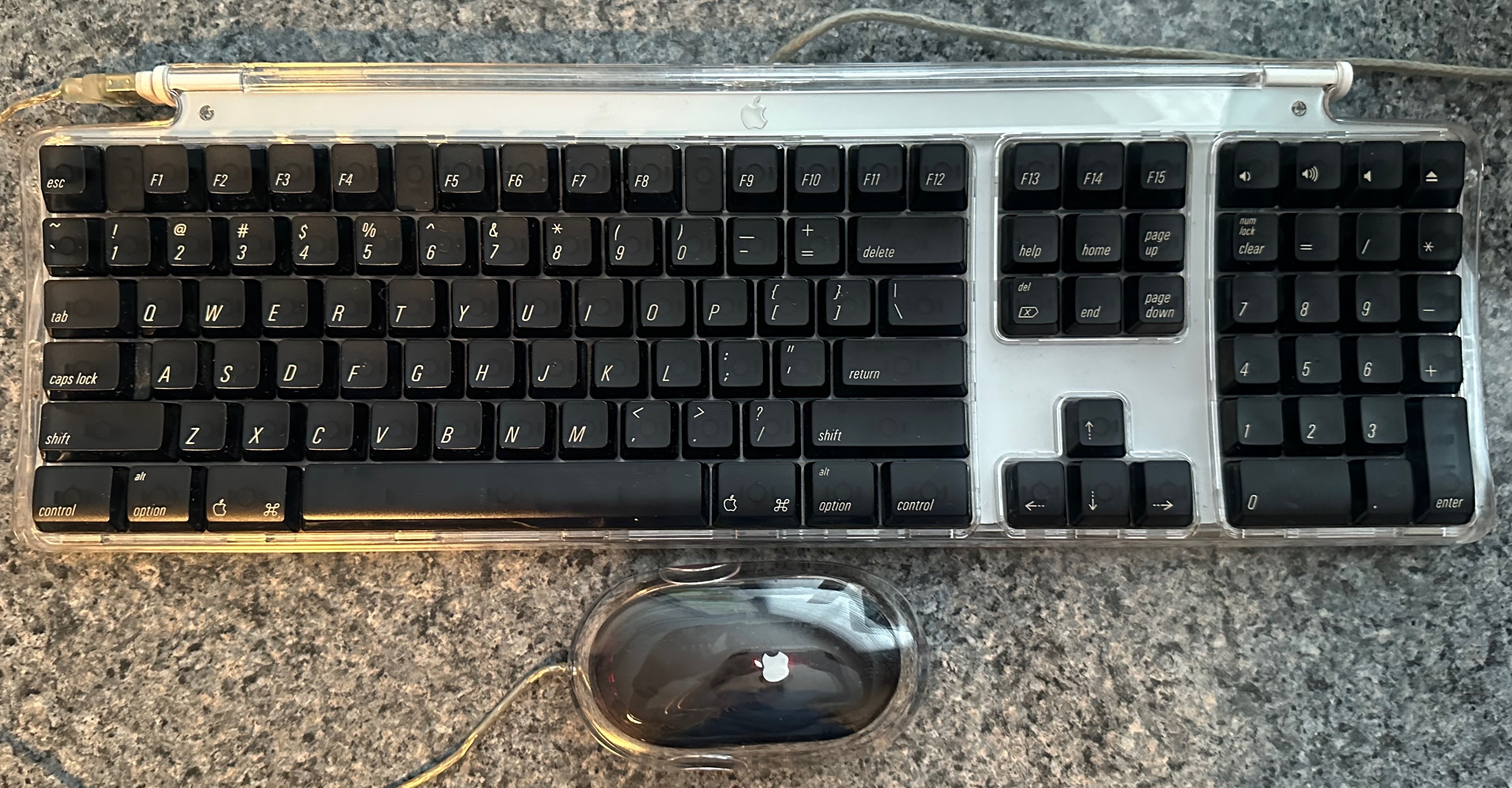 iMac G3 keyboard and mouse