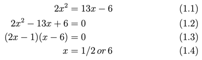 LaTeX equation equals align