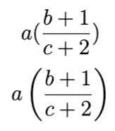 LaTeX \left and \right commands
