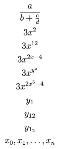 LaTeX more math mode
