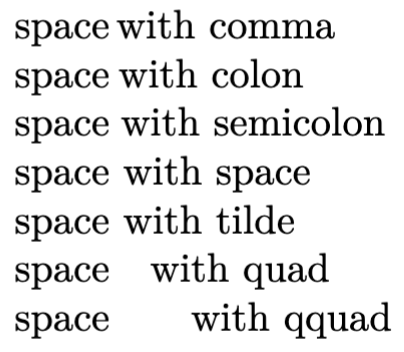 LaTeX adding space