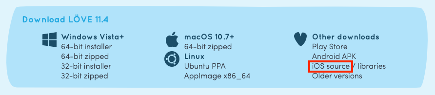 LÖVE iOS Source
