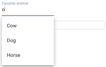 SMUI single select open
