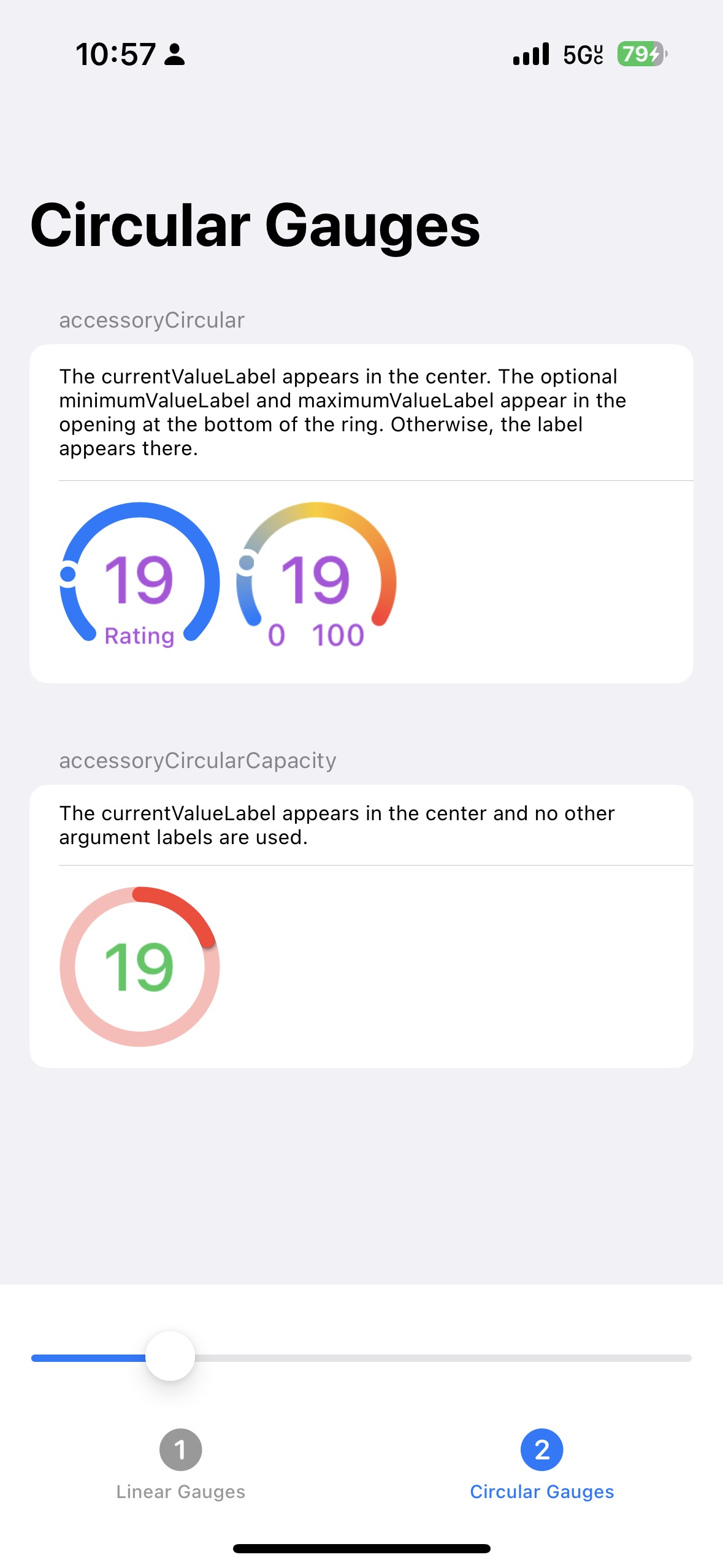 SwiftUI Circular Gauges