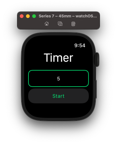WatchOS Timer App #1