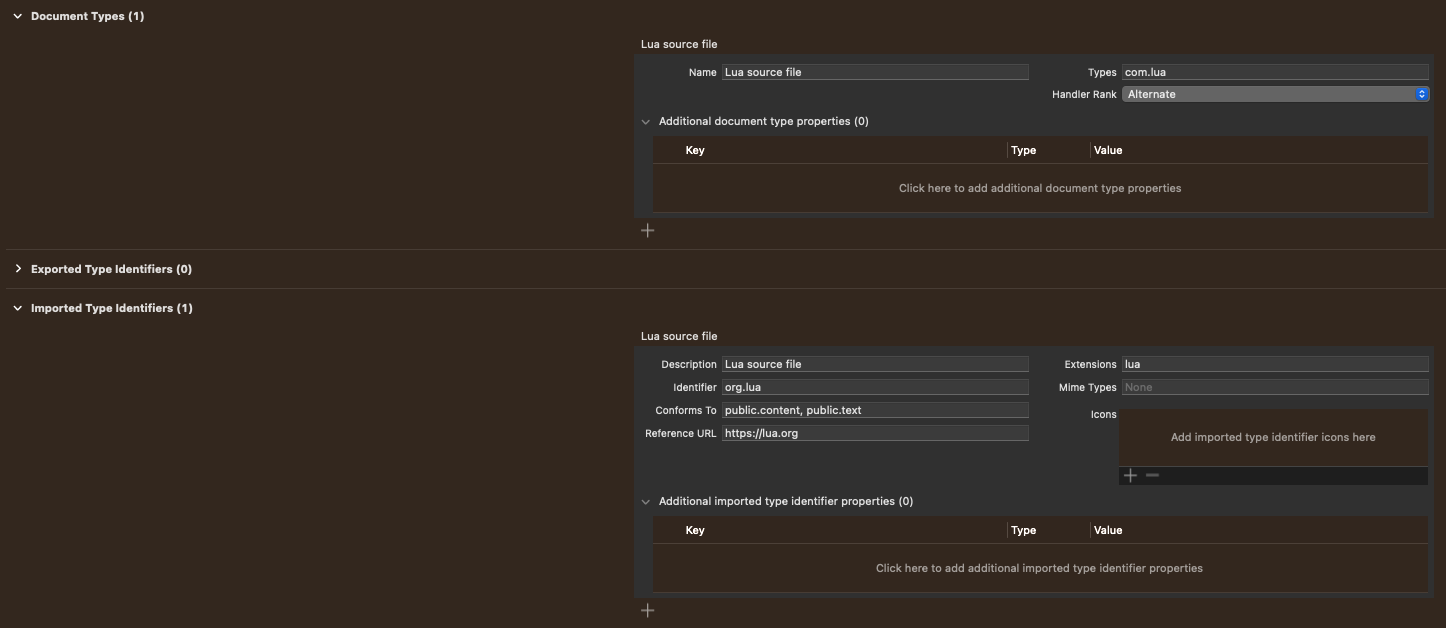 Xcode Custom File Type