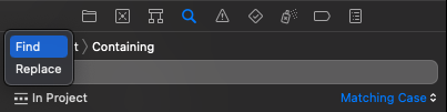 Xcode Find
