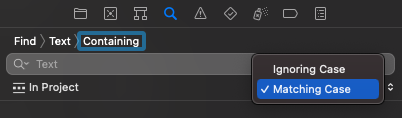 Xcode Find