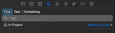 Xcode Find