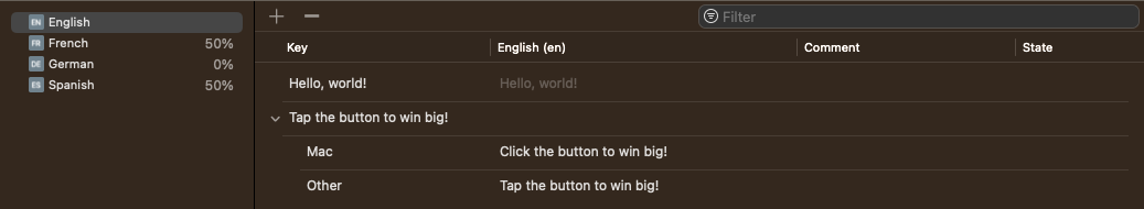 Xcode Strings Catalog Vary by Device Xcode Strings Catalog Vary by Device