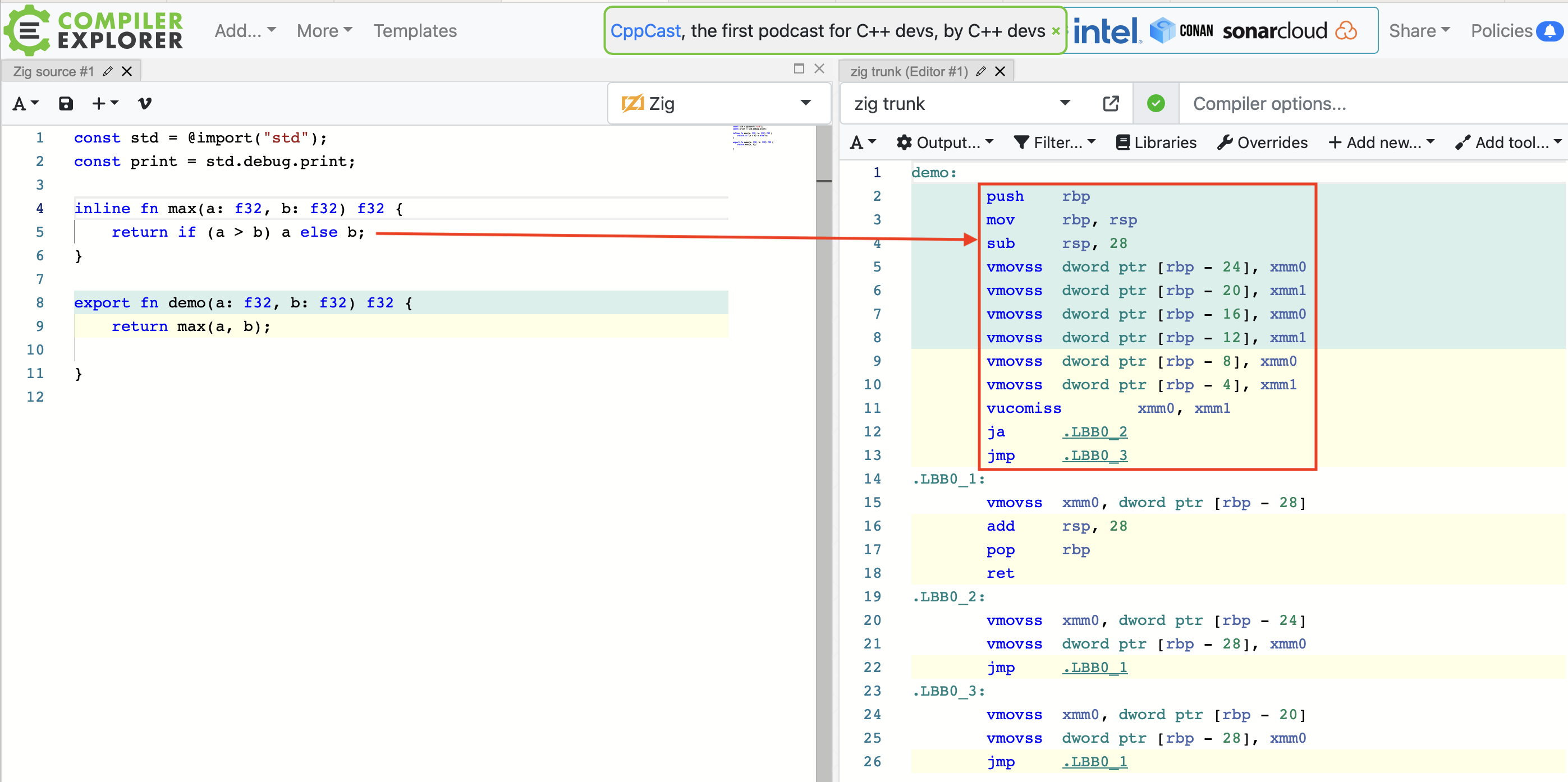 Zig inline function Zig inline function